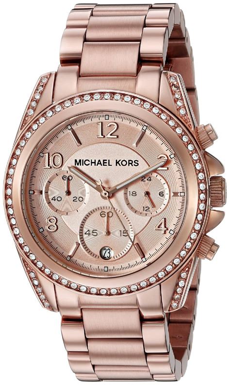 lederarmband uhr damen michael kors|Uhren im Rosé.